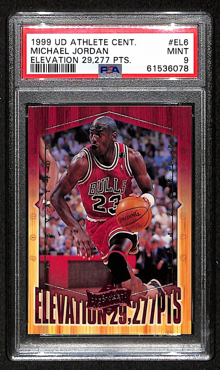 Michael Jordan 1999 Upper Deck Card #EL6 Chicago Bulls PSA/DNA MINT 9  202086
