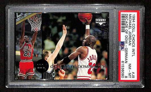 Michael Jordan 1994 Upper Deck Card #J9 Chicago Bulls PSA/DNA NM-MT 8  202088