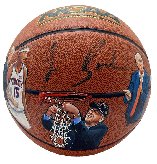 Jim Boeheim Signed/Auto Hand Painted NCAA Basketball Syracuse Steiner 201277