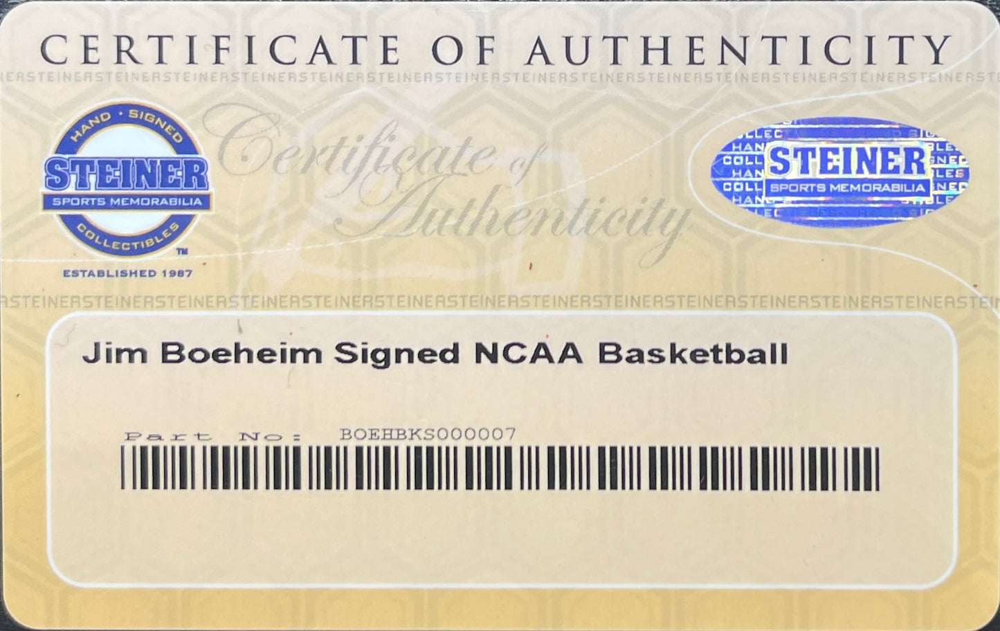 Jim Boeheim Signed/Auto Hand Painted NCAA Basketball Syracuse Steiner 201277