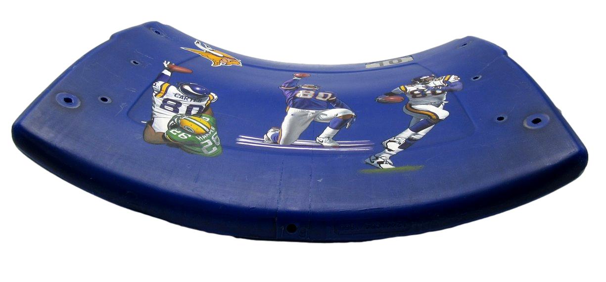 Cris Carter HOF Signed/Inscribed Hand Painted Seat Back #10 Vikings JSA 200966