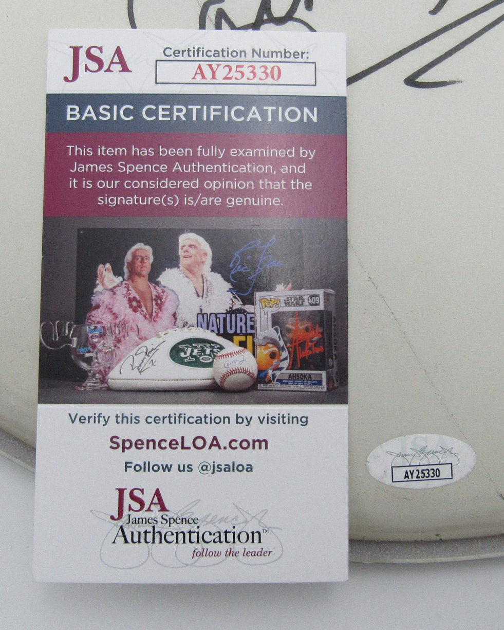 Carmine Appice/Vinny Appice Drummer Dual-Signed/Inscribed Drum Head JSA 200968