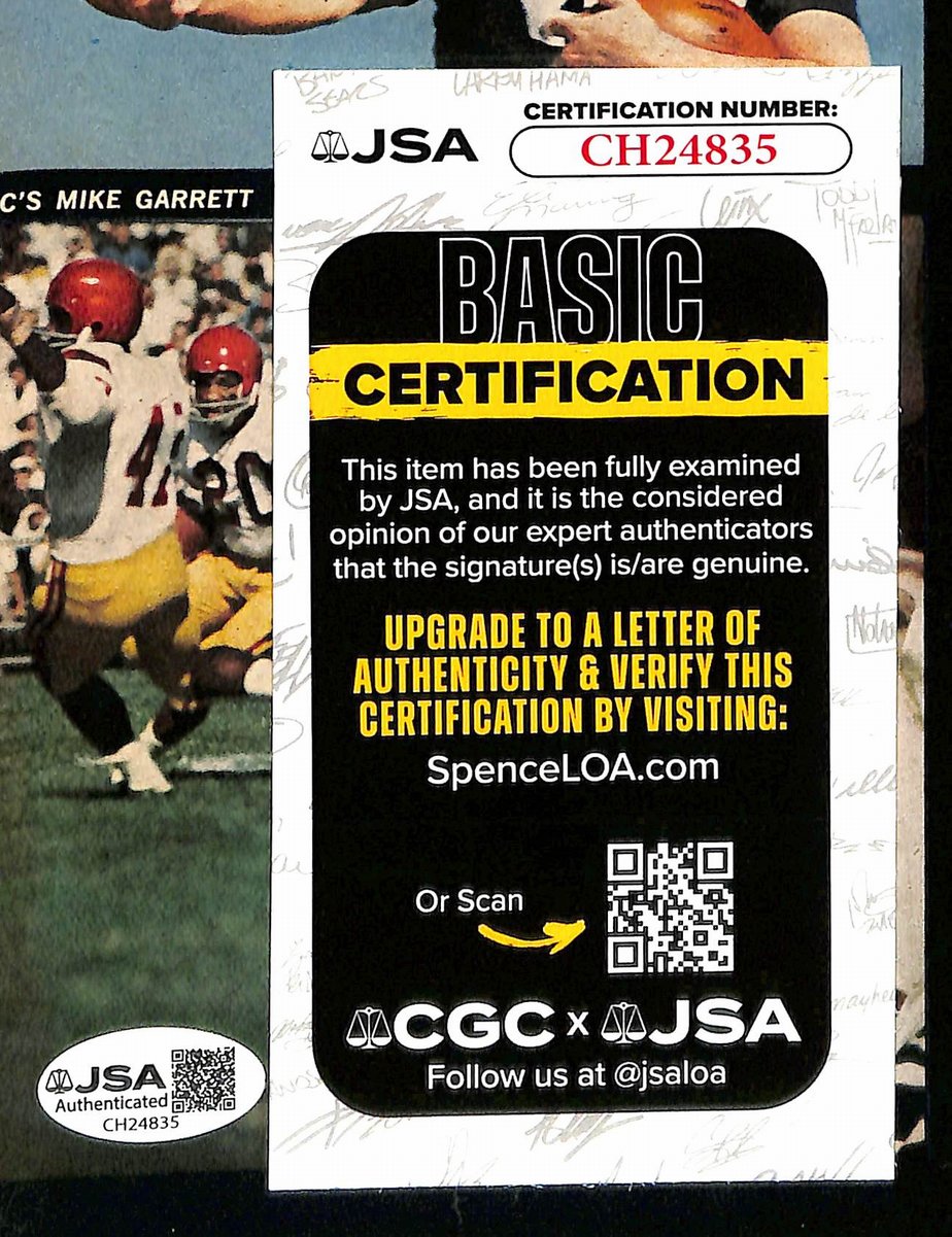 Tommy Nobis Signed/Auto 1965 Football Yearbook Kick-Off Magazine JSA 201183