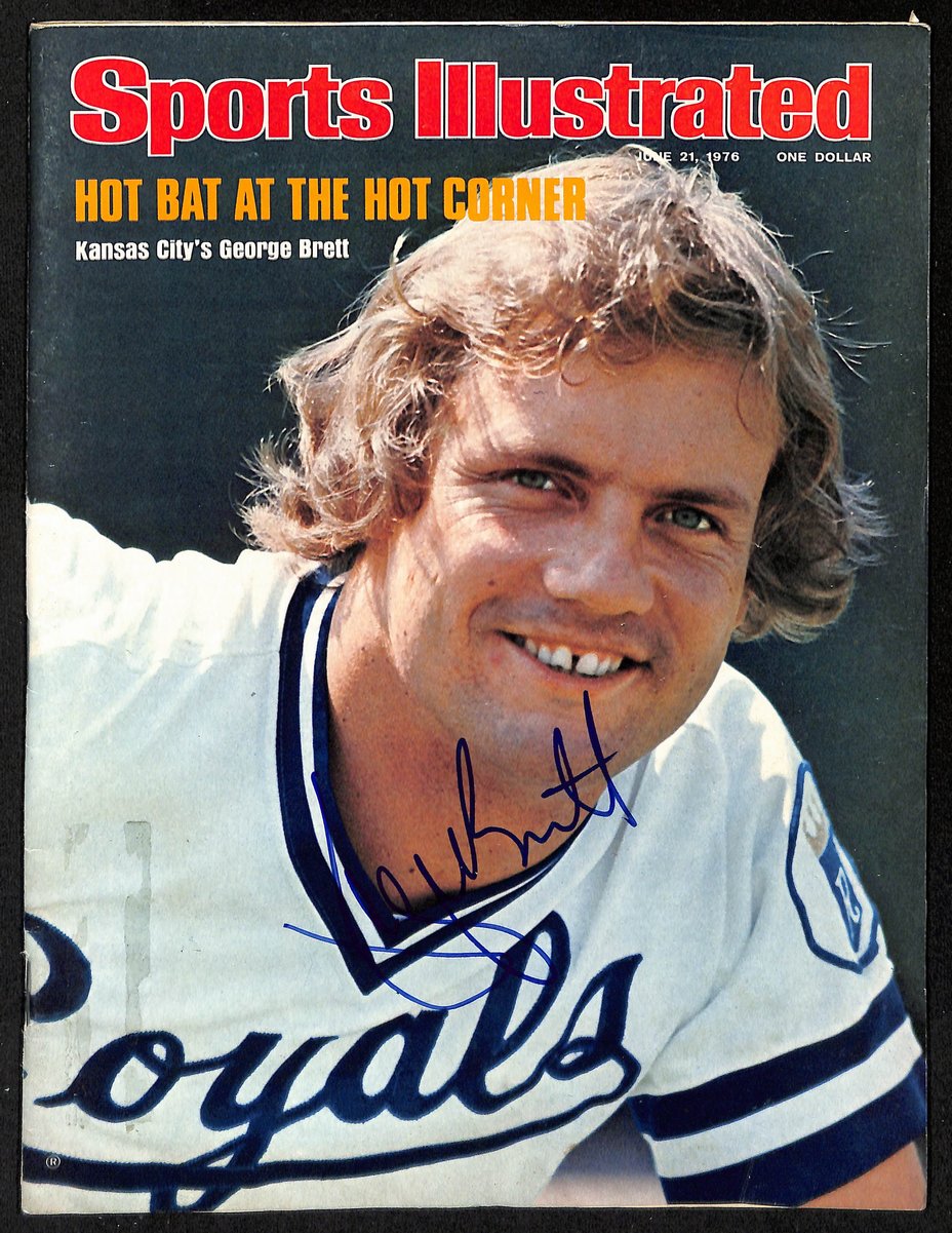 George Brett Royals Signed/Auto 6/21/1976 Sports Illustrated Magazine JSA 201186