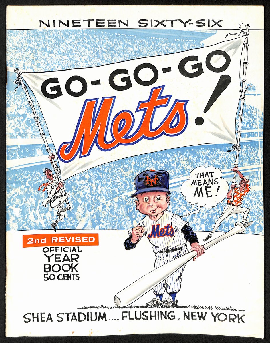 New York Mets 1966 Year Book 2nd Revised Shea Stadium Flushing, NY 202041