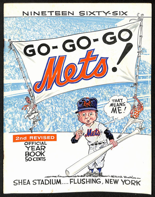 New York Mets 1966 Year Book 2nd Revised Shea Stadium Flushing, NY 202041