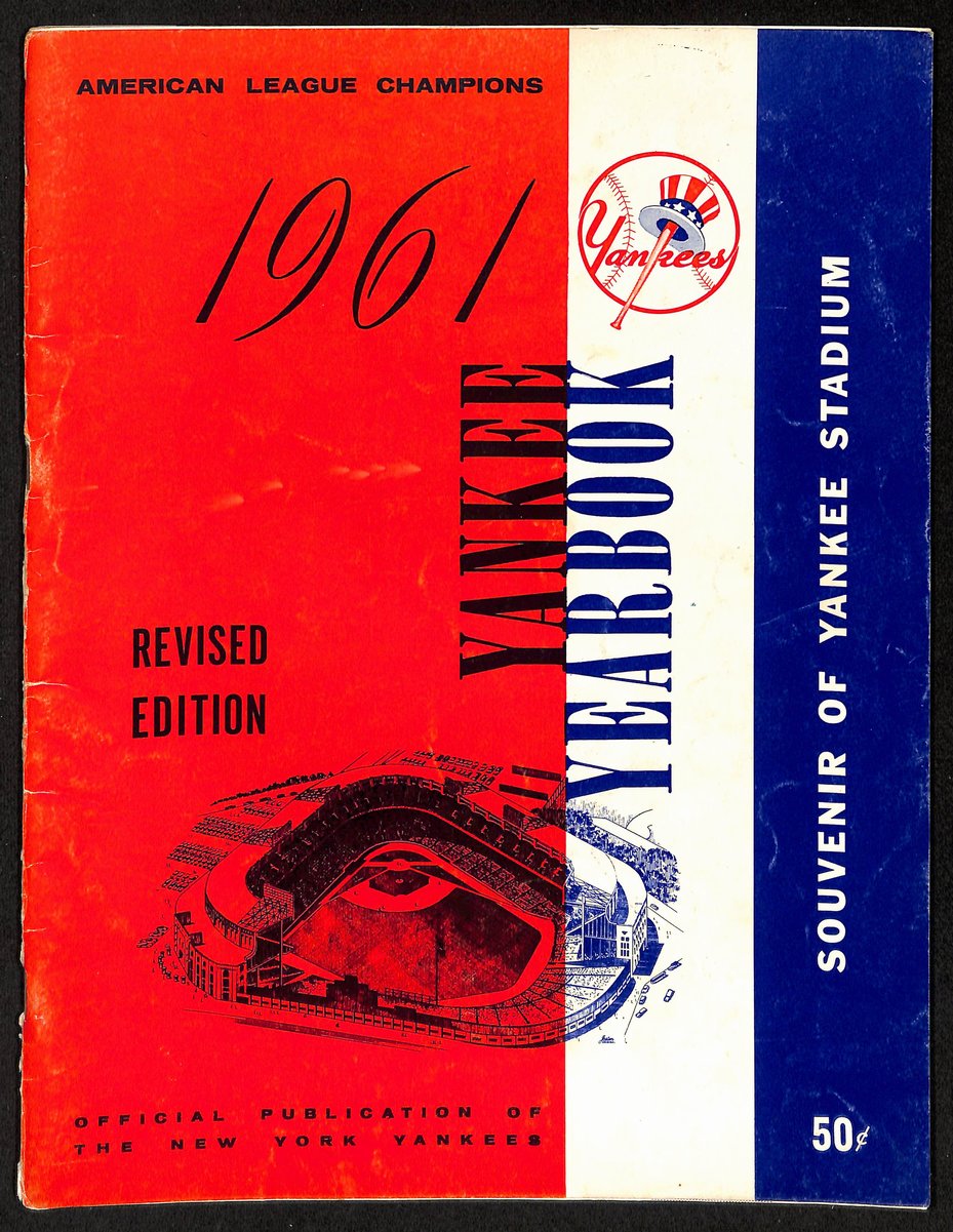 New York Yankees 1961 Yearbook Revised Edition Yankee Stadium 202049