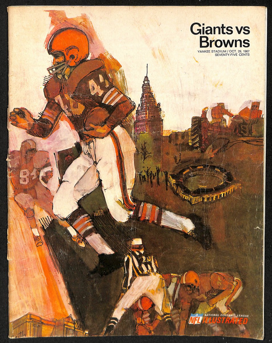 10/29/1967 NFL Game Program New York Giants vs. Cleveland Browns 202054
