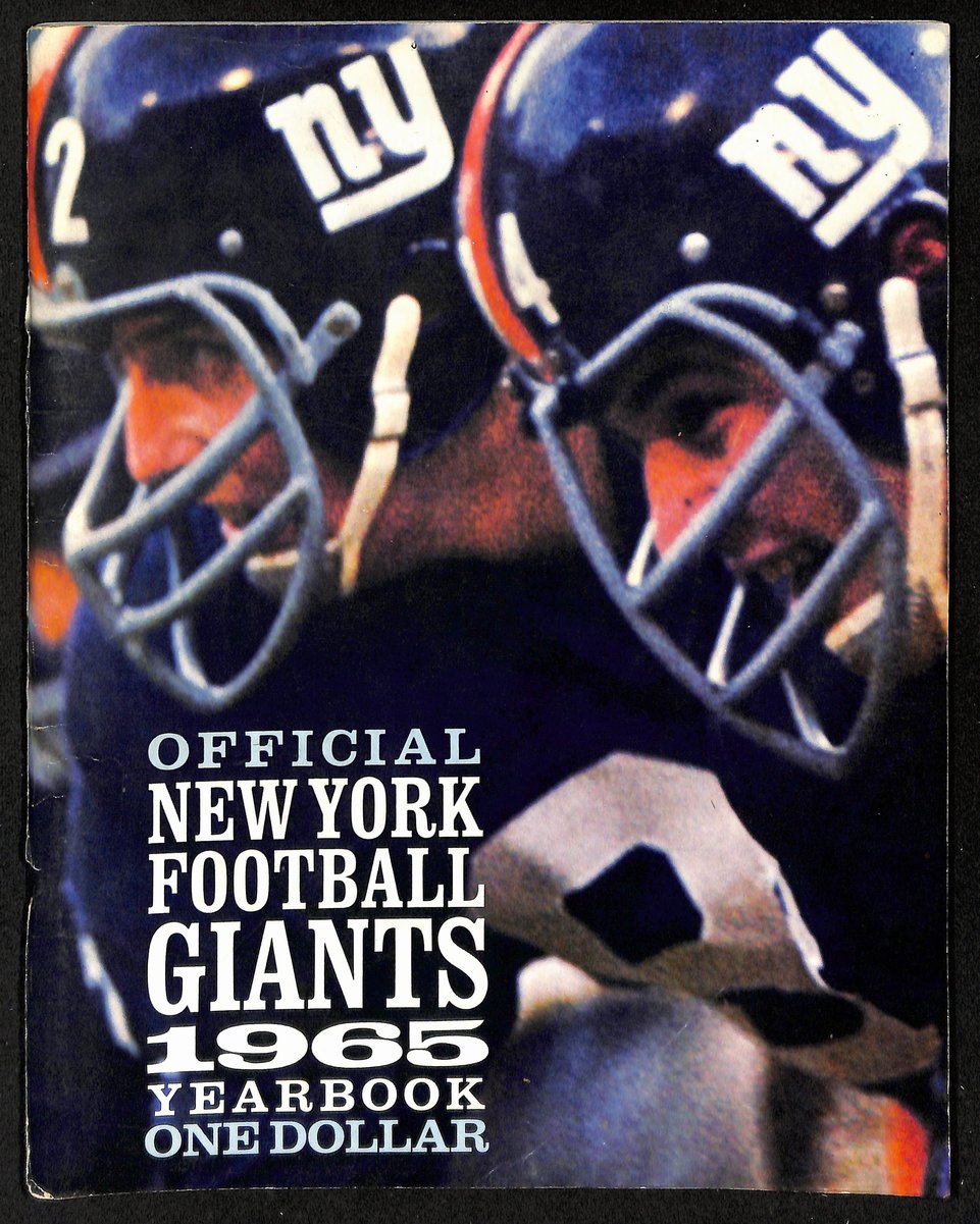 New York Football Giants 1965 Yearbook 202056