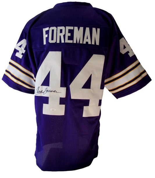 Chuck Foreman Signed/Autographed Custom Football Jersey Vikings JSA 200972