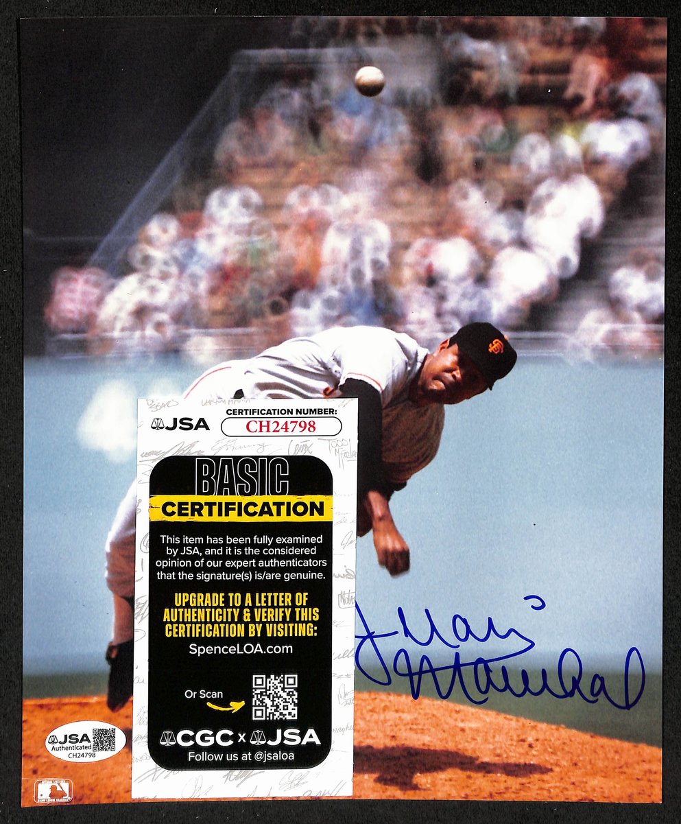 Juan Marichal HOF Signed/Autographed 8x10 Photo San Francisco Giants JSA 201899