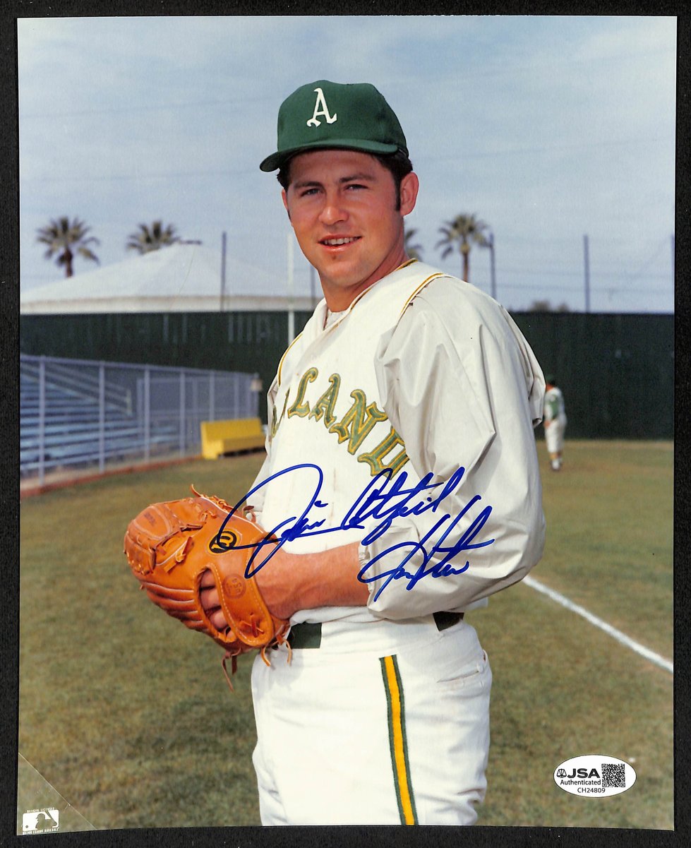 Jim Catfish Hunter HOF Signed/Autographed 8x10 Photo Oakland A's JSA 201900