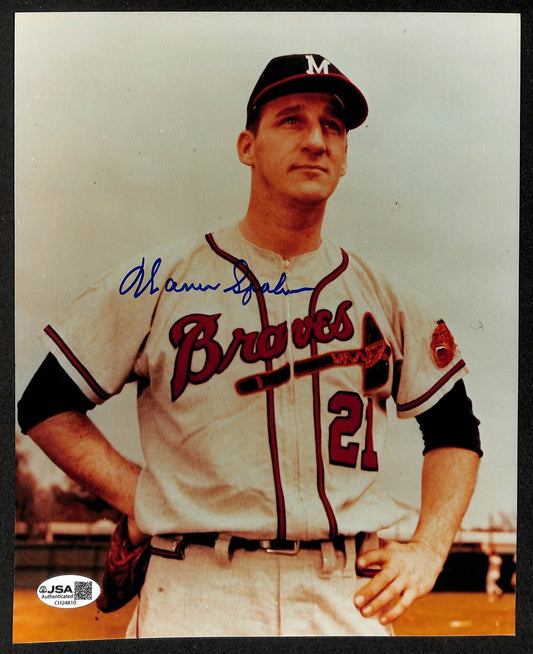 Warren Spahn HOF Signed/Autographed 8x10 Photo Milwaukee Braves JSA 201901