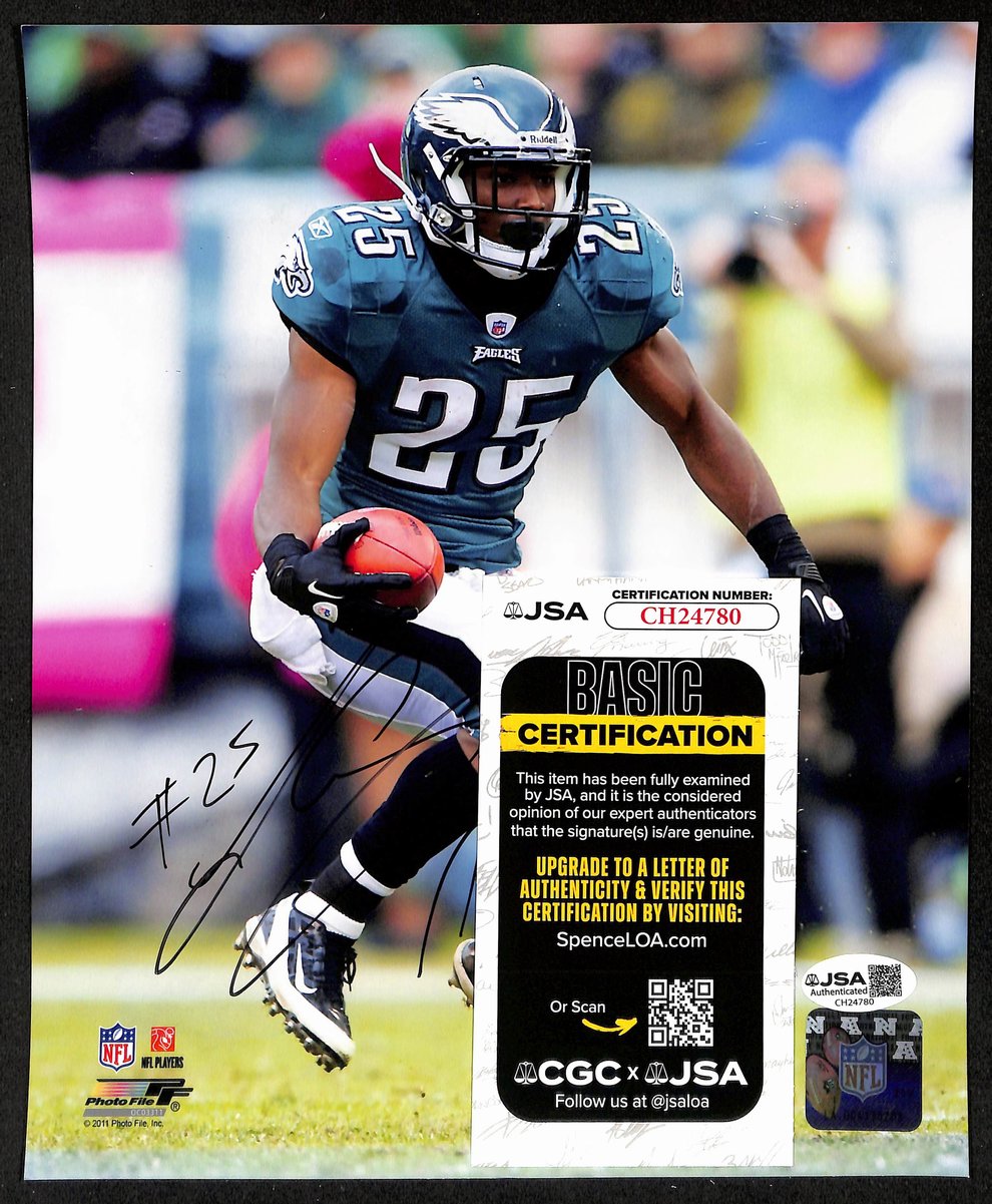 LeSean McCoy Signed/Autographed 8x10 Photo Philadelphia Eagles JSA 201906