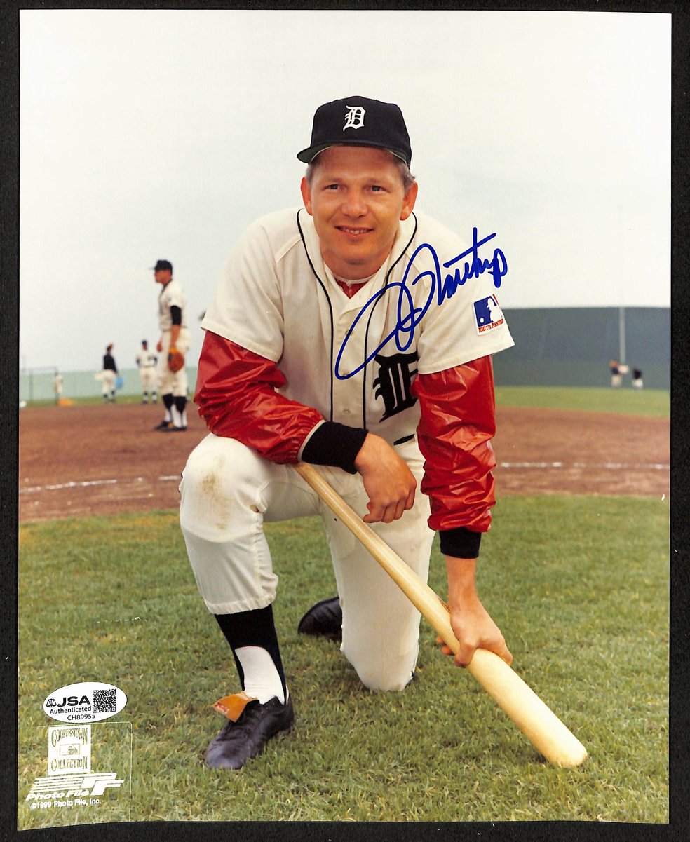 Jim Northrup Signed/Autographed 8x10 Photo Detroit Tigers JSA 201990