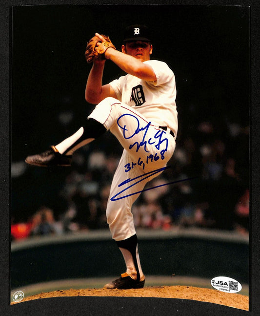 Denny McLain Signed/Inscribed 8x10 Photo Detroit Tigers JSA 201994