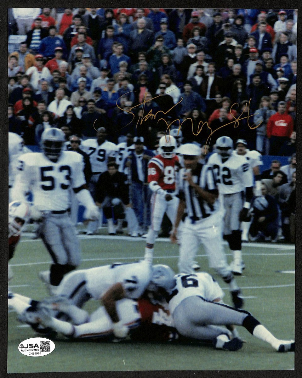 Stanley Morgan Signed/Autographed 8x10 Photo New England Patriots JSA 202005