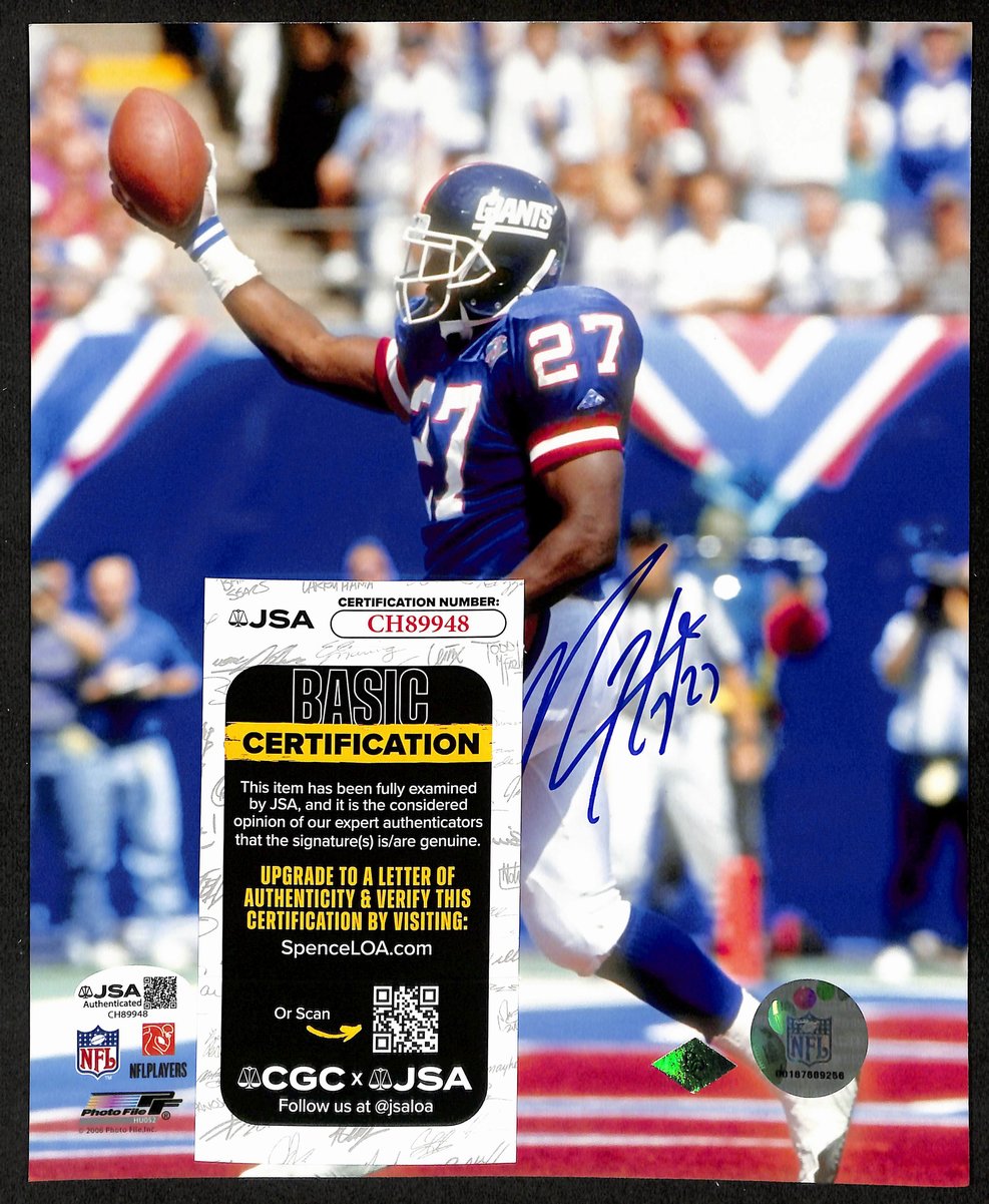 Rodney Hampton Signed/Autographed 8x10 Photo New York Giants JSA 202011