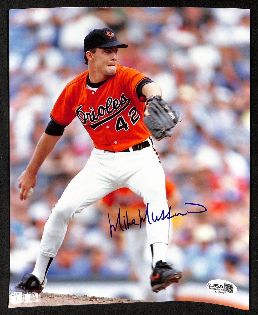 Mike Mussina HOF Signed/Autographed 8x10 Photo Baltimore Orioles JSA 202037