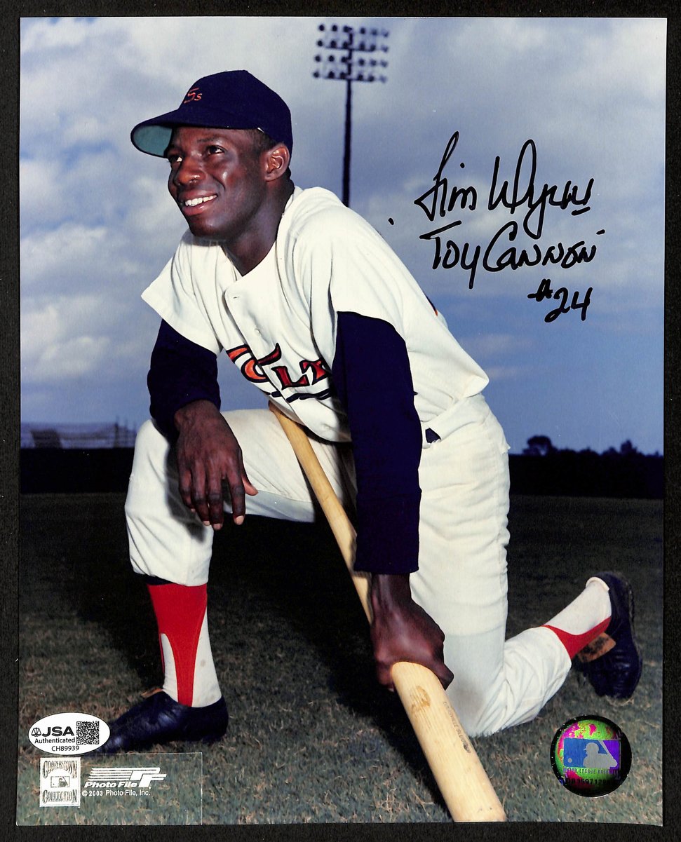 Jimmy Wynn Signed/Inscribed "Toy Cannon" 8x10 Photo Colt 45's JSA 202039