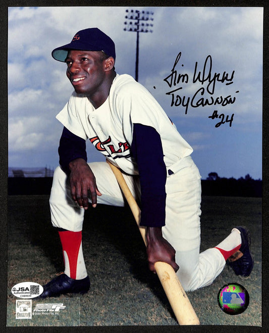 Jimmy Wynn Signed/Inscribed "Toy Cannon" 8x10 Photo Colt 45's JSA 202039