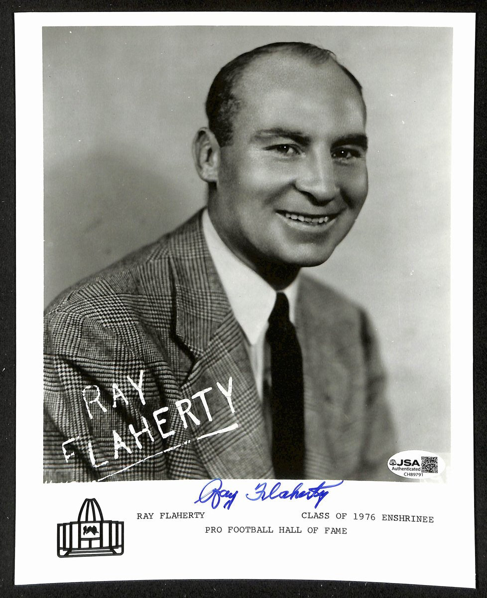 Ray Flaherty Official Pro Football Hall of Fame Auto/Signed 8x10 Photo JSA BA201940
