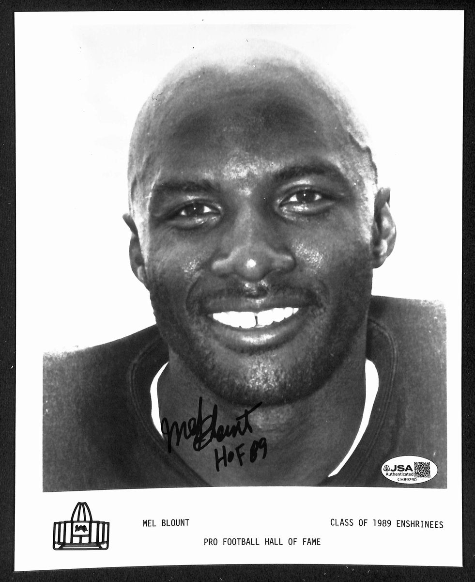 Mel Blount Official Pro Football Hall of Fame Auto/Signed 8x10 Photo JSA BA201941