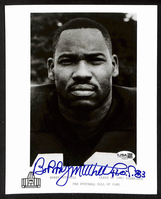 Bobby Mitchell Official Pro Football Hall of Fame Auto/Signed 8x10 Photo JSA BA201958