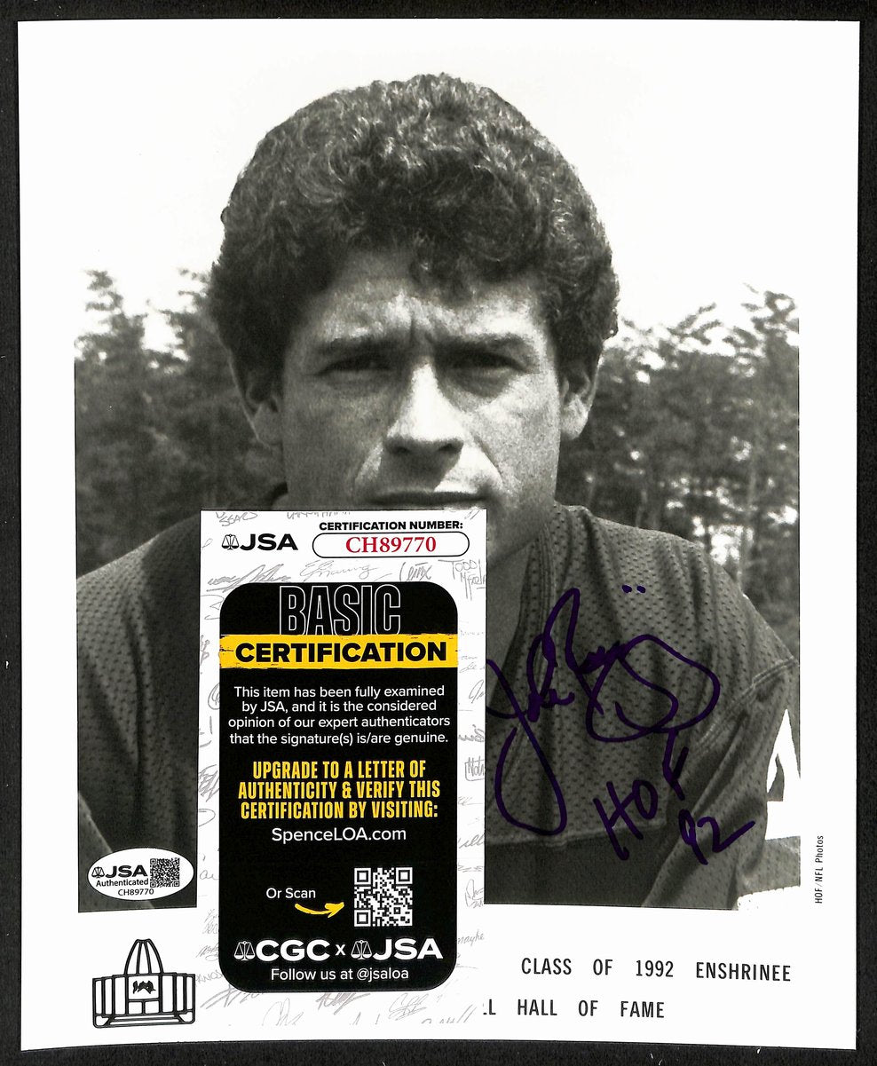 John Riggins Official Pro Football Hall of Fame Auto/Signed 8x10 Photo JSA BA201961