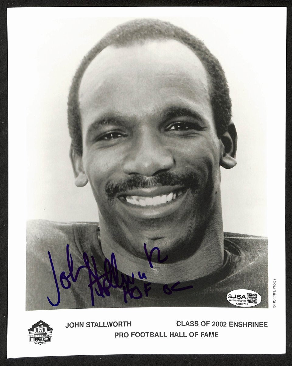 John Stallworth Official Pro Football Hall of Fame Auto/Signed 8x10 Photo JSA BA201964
