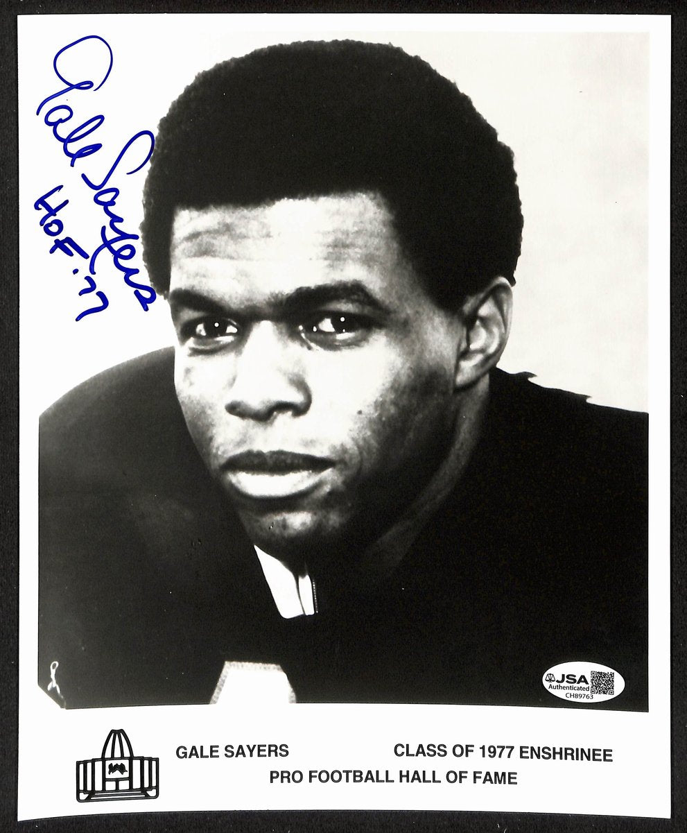 Gale Sayers Official Pro Football Hall of Fame Auto/Signed 8x10 Photo JSA BA201968