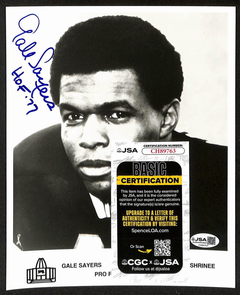 Gale Sayers Official Pro Football Hall of Fame Auto/Signed 8x10 Photo JSA BA201968