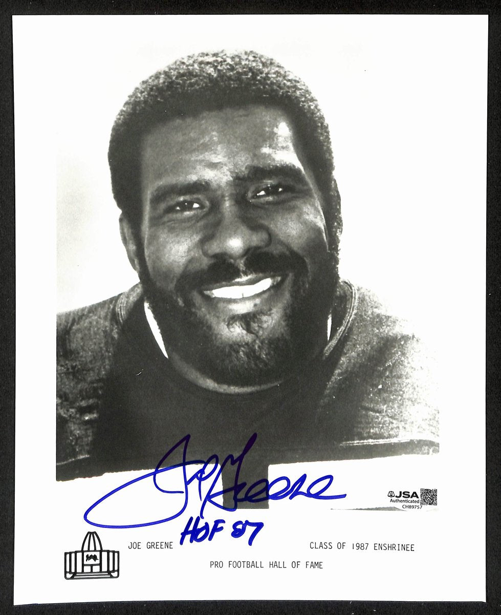 Joe Greene Official Pro Football Hall of Fame Auto/Signed 8x10 Photo JSA BA201974