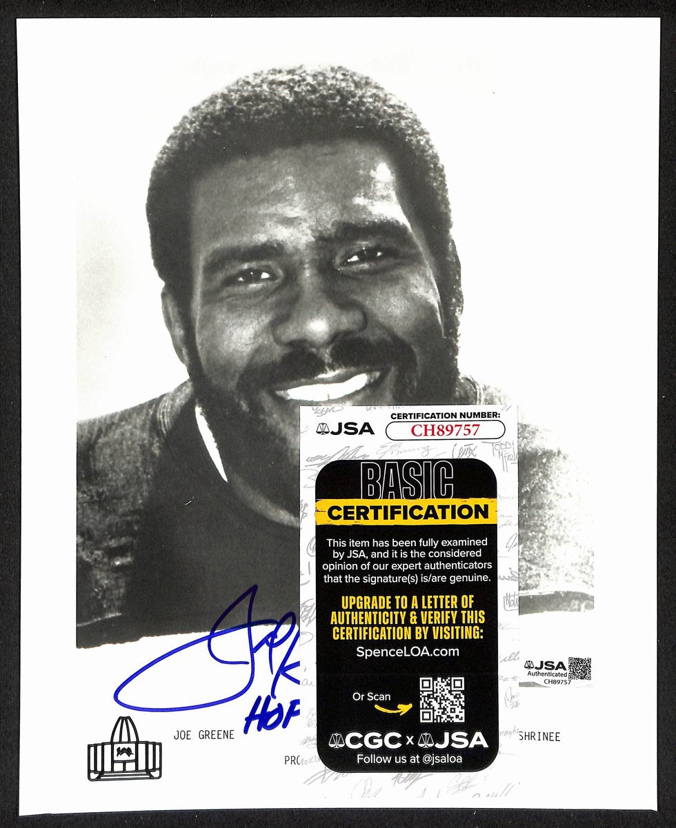 Joe Greene Official Pro Football Hall of Fame Auto/Signed 8x10 Photo JSA BA201974