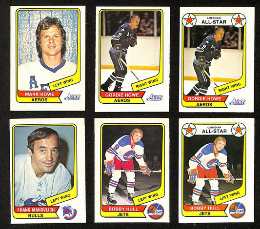 1976-77 O-Pee-Chee WHA Hockey Cards Complete Set (132) Gordie Howe Hull 200985