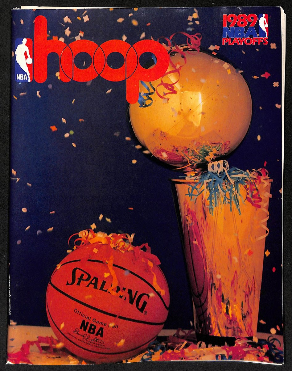 1989 Hoop NBA Playoffs Program Chicago Bulls vs. Detroit Pistons  201633