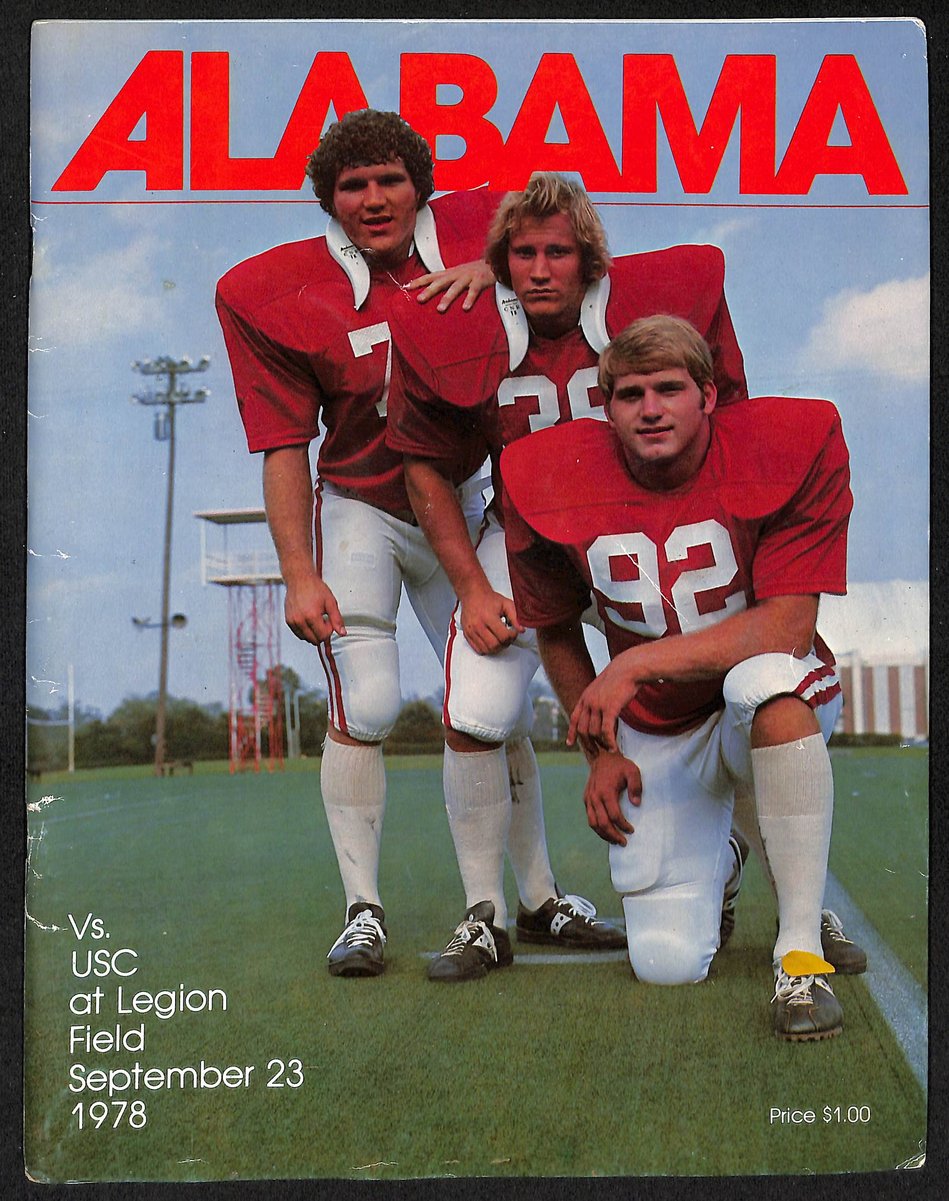 9/23/1978 NCAA Football Game Program Alabama vs. USC 201634