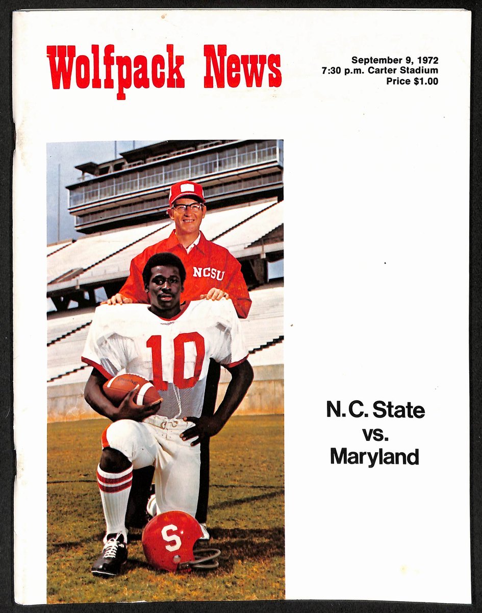 9/9/1972 NCAA Football Game Program N.C. State vs. Maryland 201643