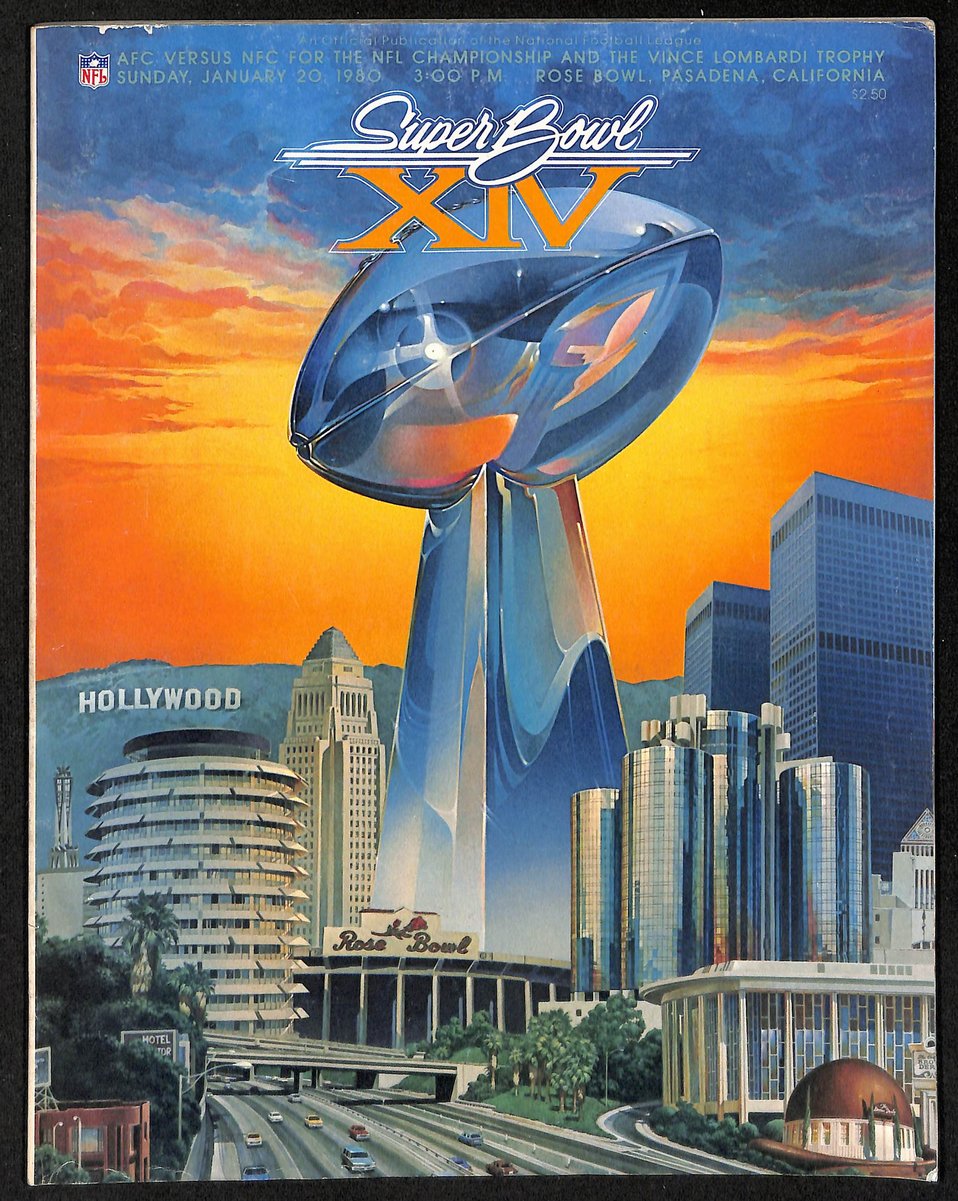 1/20/1980 Super Bowl XIV Program Pittsburgh Steelers vs. Los Angeles Rams 201655