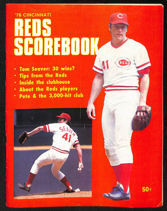 1978 Cincinnati Reds Scorebook Program Reds vs. Cardinals Tom Seaver 201663