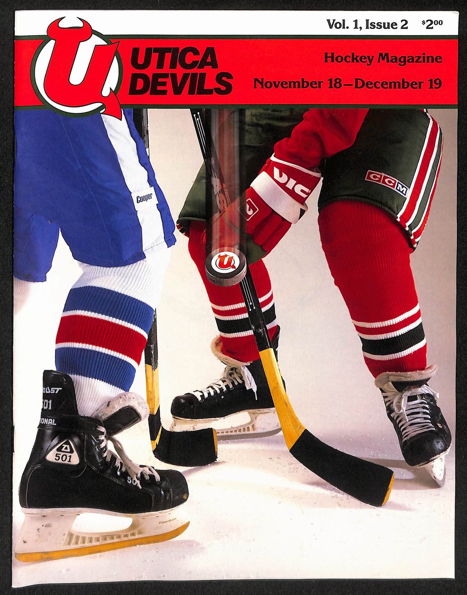 1987-88 AHL Program November 1 - December 19 Utica Devils 201665