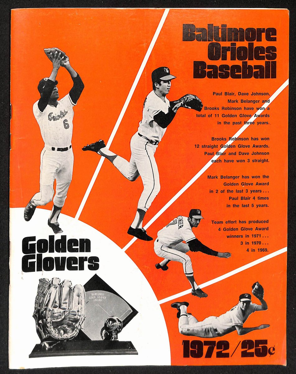 1972 MLB Program Baltimore Orioles vs. Cleveland Indians  201669