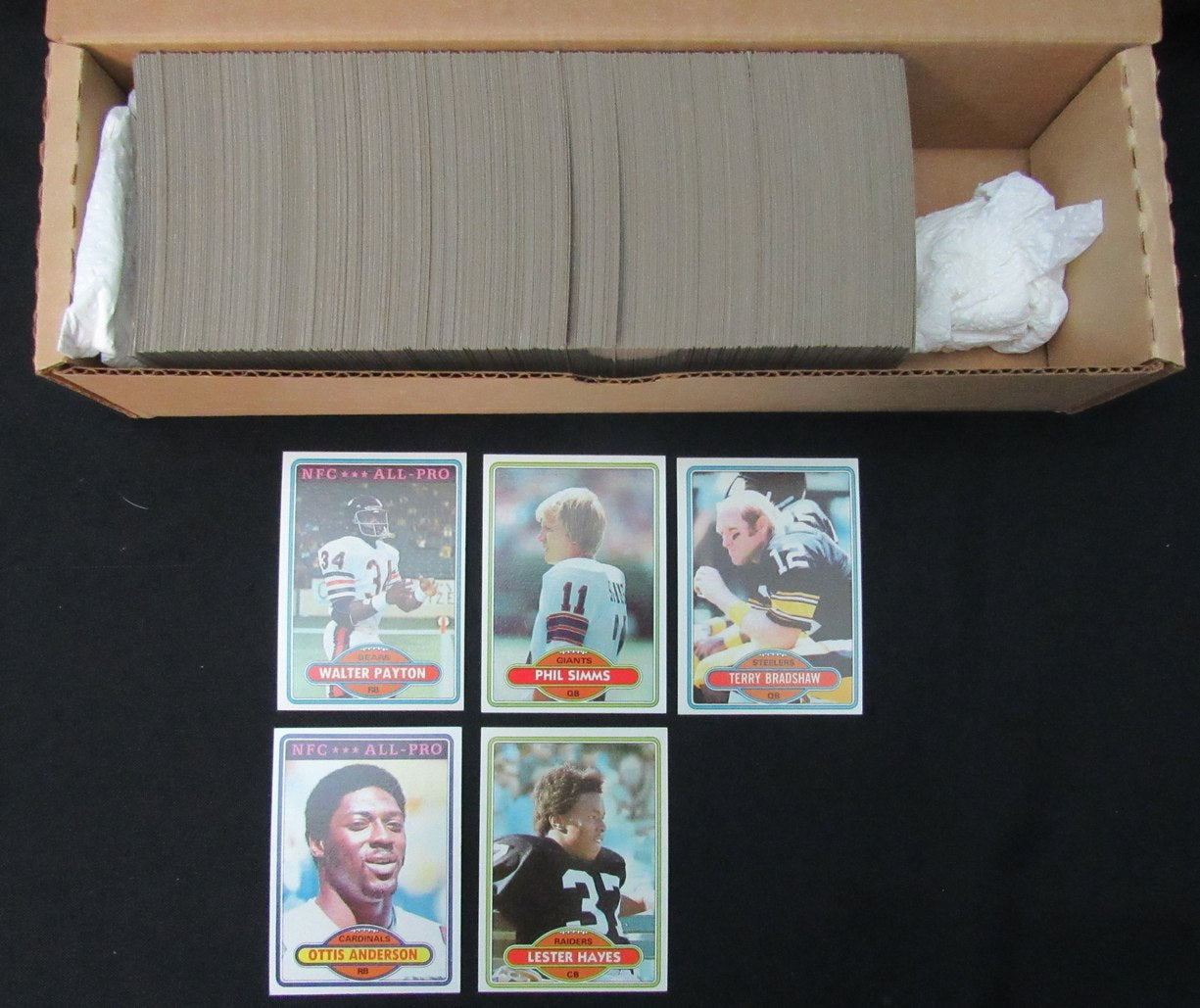 1980 Topps Football Cards Complete Set (1-528) Simms RC Hayes RC Bradshaw 200983