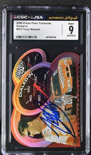 2000 Press Pass Tony Stewart CGC x JSA Auth Signed/Auto Racing Card BA202229