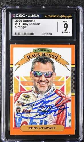 2020 Donruss Tony Stewart CGC x JSA Auth Signed/Auto Racing Card BA202231