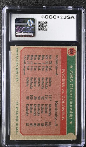 73-74 Topps George Mcginnis CGC x JSA Auth Signed/Auto Basketball Card BA202238