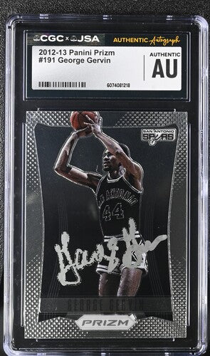 2012-13 Panini George Gervin CGC x JSA Auth Signed/Auto Basketball Card BA202247