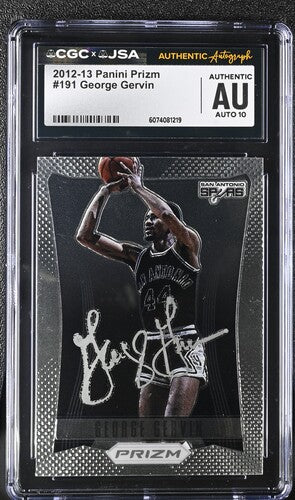 2012-13 Panini George Gervin CGC x JSA Auth Signed/Auto Basketball Card BA202248