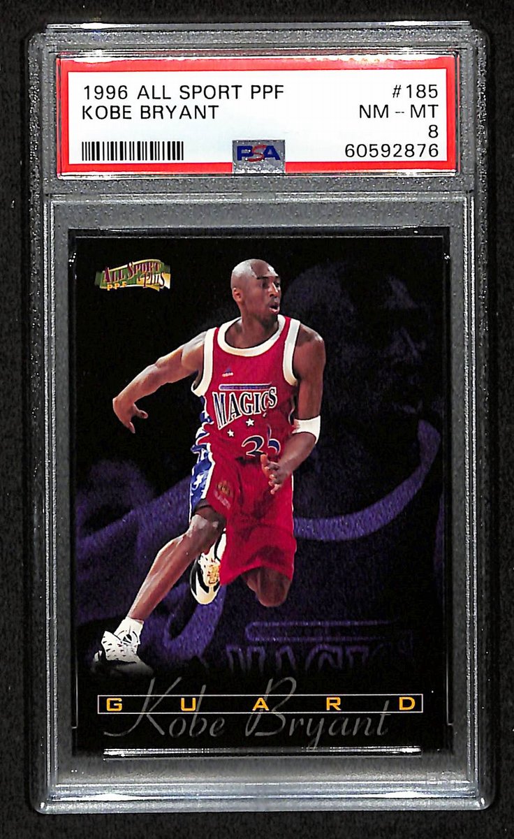 1996 Score Board All Sport PPF Kobe Bryant RC Card #185 Laker PSA 8 NM-MT 200994