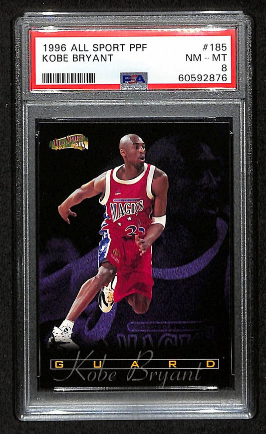 1996 Score Board All Sport PPF Kobe Bryant RC Card #185 Laker PSA 8 NM-MT 200994
